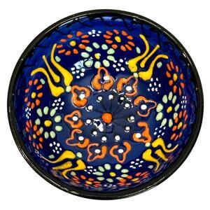 Turkish Handcrafted 3" Vibrant and Colorful Cobalt Blue Meze Dipping Bowl